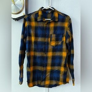 Blue, yellow Flannel